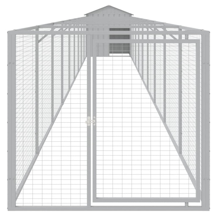 Casă câine & acoperiș gri deschis 117x1017x123 cm - WALTI WALTI