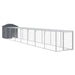Coteț de pui cu incintă antracit 117x813x123 cm oțel galvanizat - WALTI WALTI