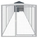Coteț de pui cu incintă antracit 117x813x123 cm oțel galvanizat - WALTI WALTI