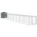 Coteț de pui cu incintă antracit 117x1017x123cm oțel galvanizat - WALTI WALTI