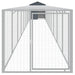 Coteț de pui cu incintă antracit 117x1017x123cm oțel galvanizat - WALTI WALTI