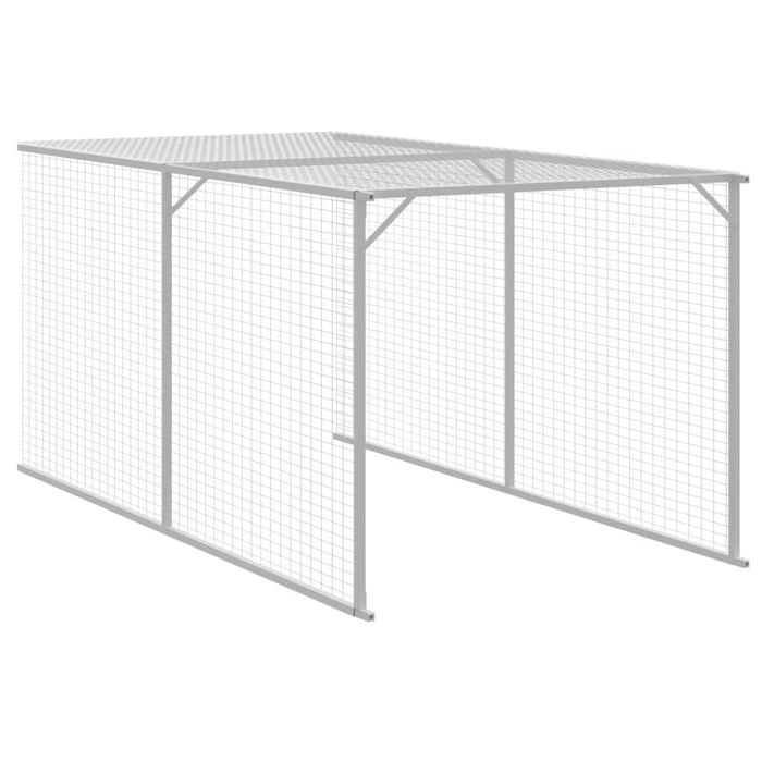 Coteț de pui cu incintă antracit 117x1017x123cm oțel galvanizat - WALTI WALTI