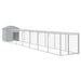 Coteț pui cu incintă gri deschis 117x813x123 cm oțel galvanizat - WALTI WALTI