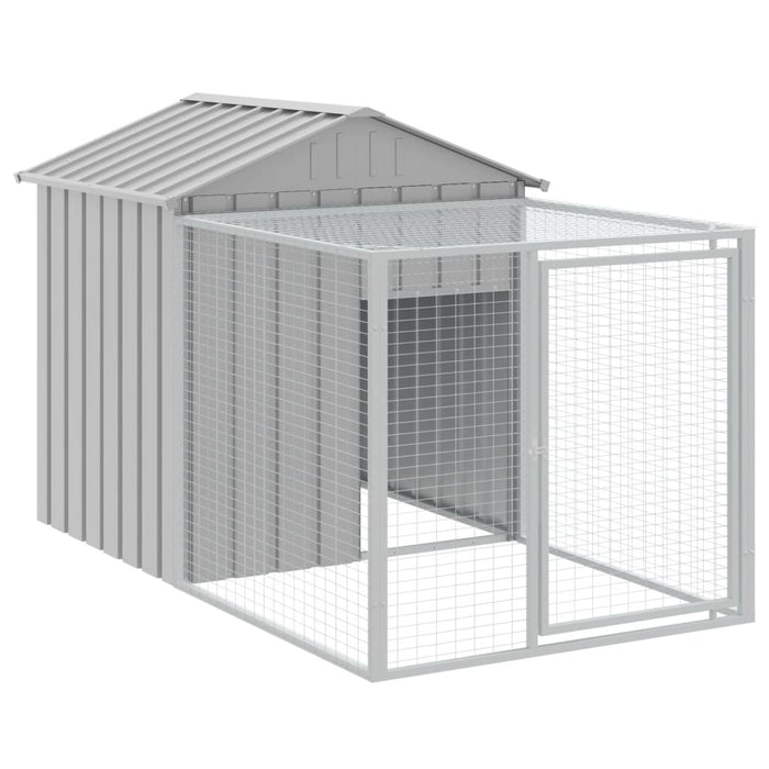 Coteț pui cu incintă gri deschis 117x813x123 cm oțel galvanizat - WALTI WALTI