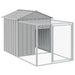 Coteț pui cu incintă gri deschis 117x813x123 cm oțel galvanizat - WALTI WALTI