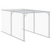 Coteț pui cu incintă gri deschis 117x1221x123cm oțel galvanizat - WALTI WALTI