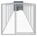 Cușcă câine cu țarc antracit 110x813x110 cm oțel galvanizat - WALTI WALTI