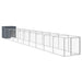 Cușcă câine cu țarc antracit 110x1017x110 cm oțel galvanizat - WALTI WALTI