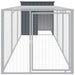 Coteț de pui cu incintă antracit 110x405x110 cm oțel galvanizat - WALTI WALTI