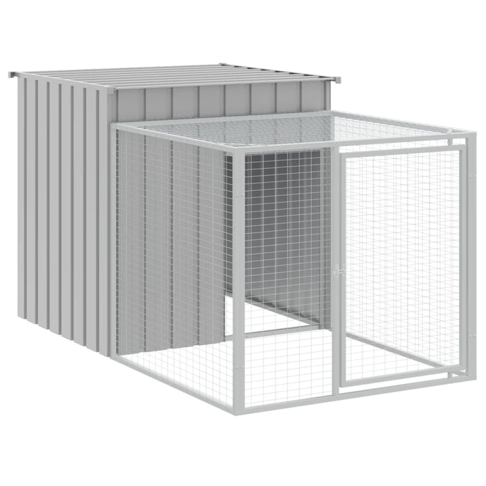 Coteț pui cu incintă gri deschis 110x813x110 cm oțel galvanizat - WALTI WALTI