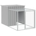 Coteț pui cu incintă gri deschis 110x813x110 cm oțel galvanizat - WALTI WALTI