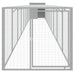 Coteț pui cu incintă gri deschis 110x1017x110cm oțel galvanizat - WALTI WALTI