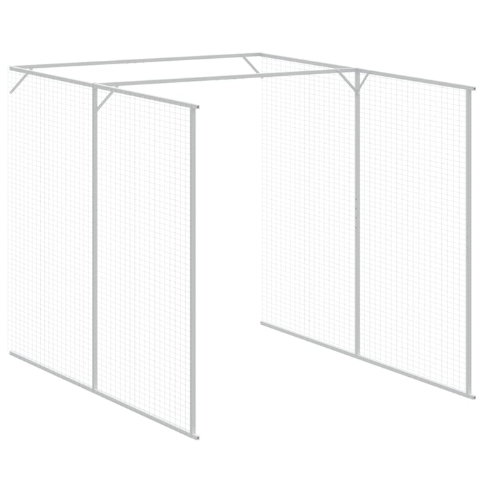 Coteț de pui cu incintă antracit 165x1271x181cm oțel galvanizat WALTI