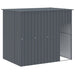 Cușcă de câine cu țarc antracit 214x457x181 cm oțel galvanizat - WALTI WALTI