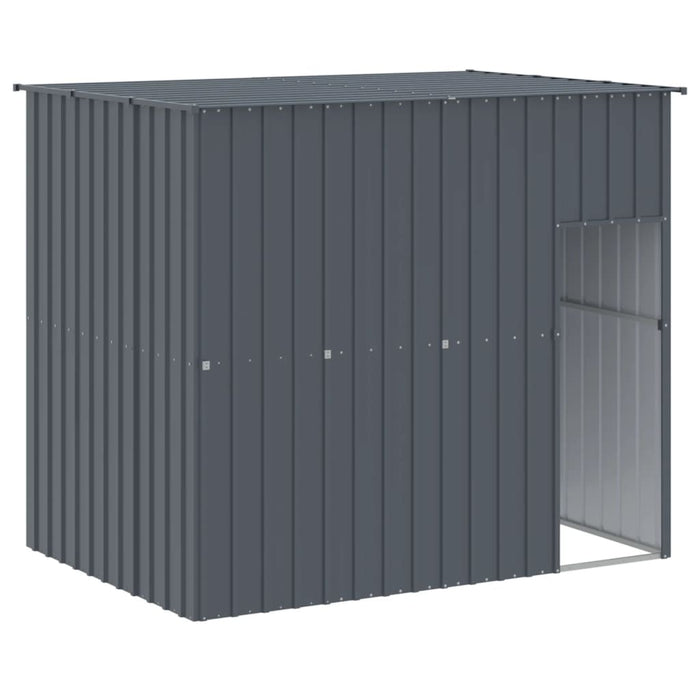 Cușcă de câine cu țarc antracit 214x1069x181 cm oțel galvanizat - WALTI WALTI