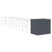 Cușcă câine cu țarc antracit 214x1273x181 cm oțel galvanizat - WALTI WALTI