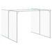 Cușcă de câine & țarc gri deschis 214x457x181cm oțel galvanizat - WALTI WALTI