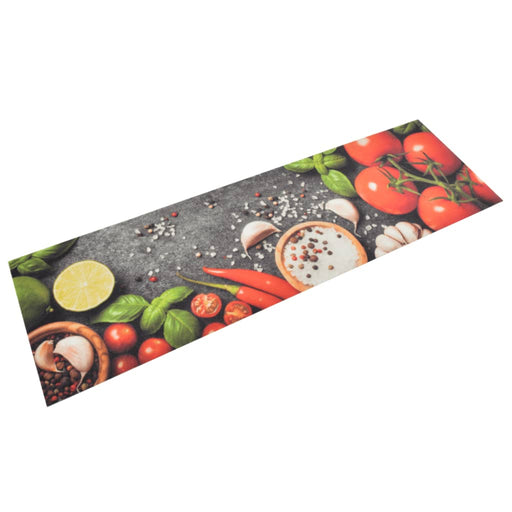 Covor de bucătărie lavabil, 45x150 cm, catifea, model legume - WALTI WALTI