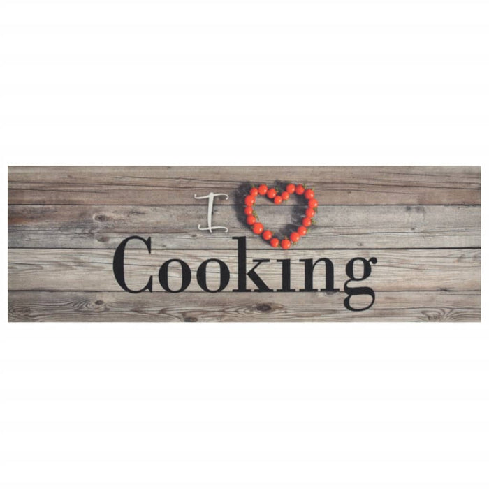 Covor de bucătărie lavabil Cooking, gri, 60x180 cm, catifea - WALTI WALTI