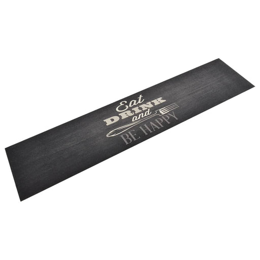 Covor de bucătărie lavabil Kitchen, negru, 60x300 cm, catifea - WALTI WALTI