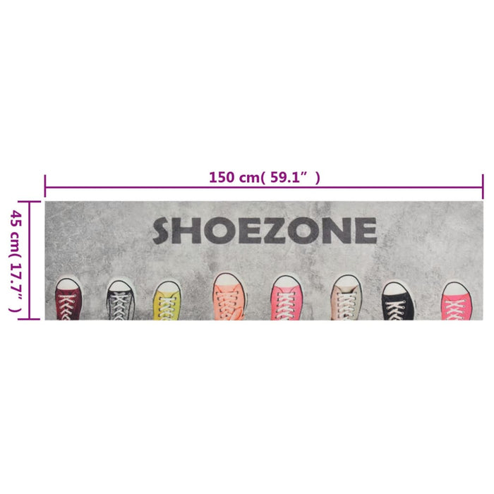 Covor de bucătărie lavabil Shoezone, 45x150 cm, catifea - WALTI WALTI
