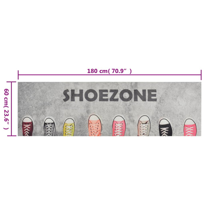 Covor de bucătărie lavabil Shoezone, 60x180cm, catifea WALTI
