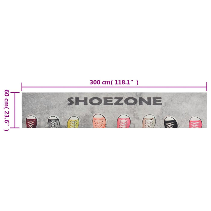 Covor de bucătărie lavabil Shoezone, 60x300 cm, catifea - WALTI WALTI