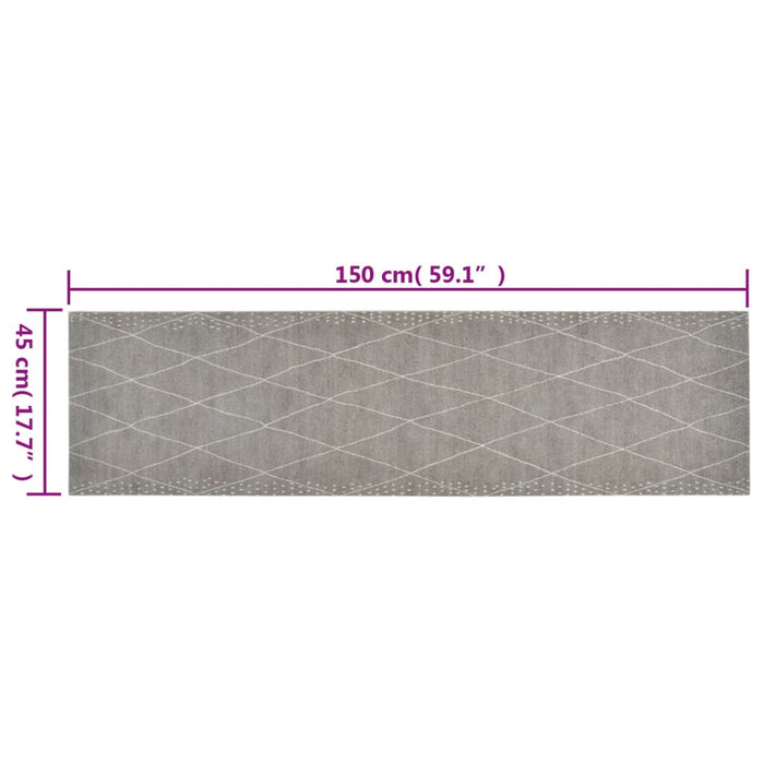 Covor de bucătărie lavabil Rhombus, 45x150 cm, catifea - WALTI WALTI