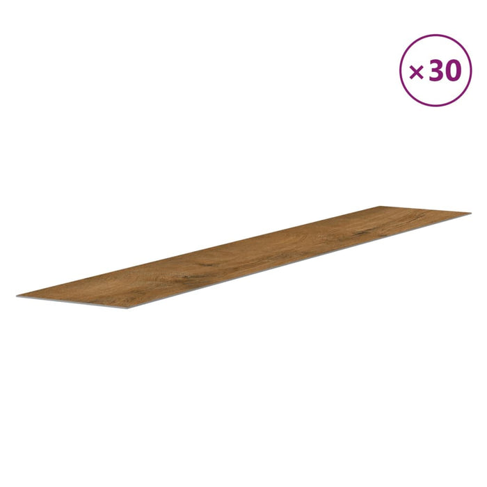 Panouri de perete aspect lemn, maro, 4,12 m², PVC - WALTI WALTI