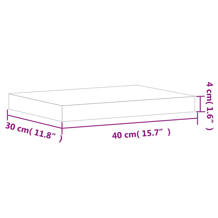 Fund de tocat, 40x30x4 cm, lemn masiv de fag - WALTI WALTI