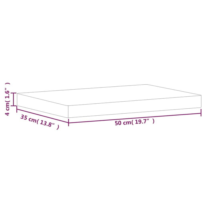Fund de tocat, 50x35x4 cm, lemn masiv de fag - WALTI WALTI