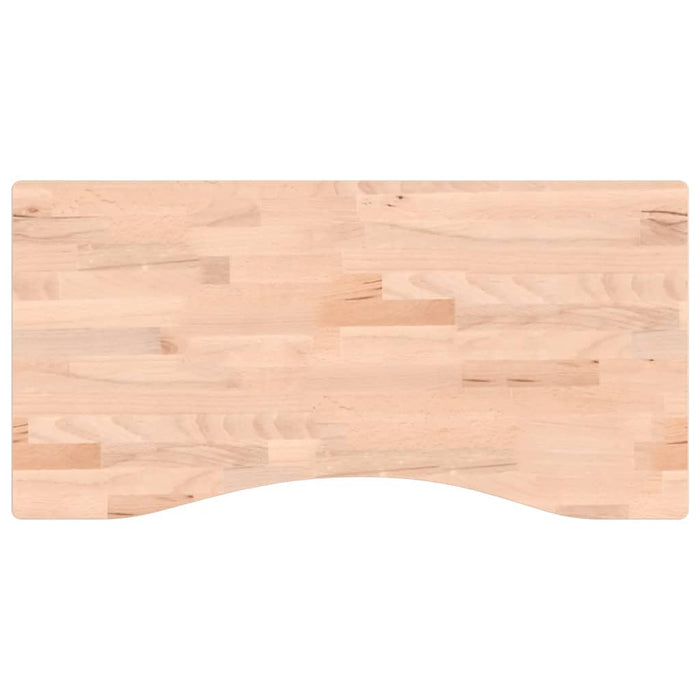 Blat de birou, 80x(36-40)x1,5 cm, lemn masiv de fag WALTI