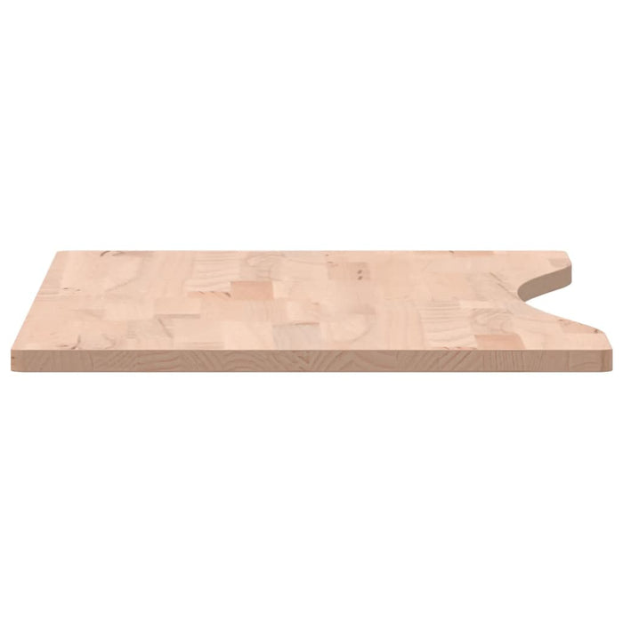 Blat de birou, 80x(36-40)x1,5 cm, lemn masiv de fag WALTI