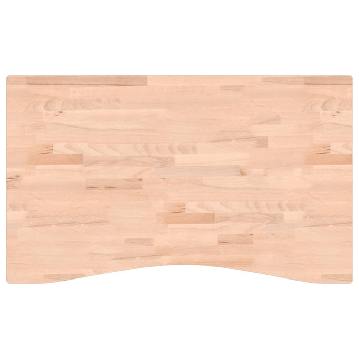 Blat de birou, 100x(55-60)x2,5 cm, lemn masiv de fag WALTI