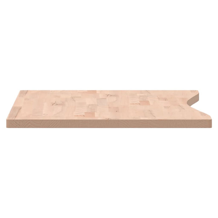 Blat de birou, 100x(55-60)x2,5 cm, lemn masiv de fag WALTI