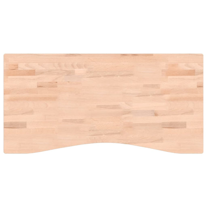 Blat de birou, 100x(45-50)x4 cm, lemn masiv de fag WALTI