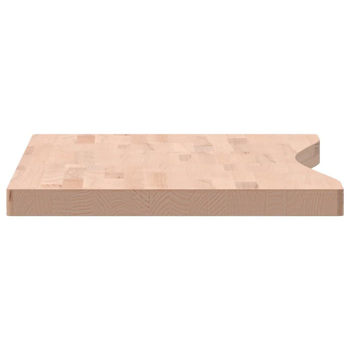 Blat de birou, 100x(45-50)x4 cm, lemn masiv de fag WALTI