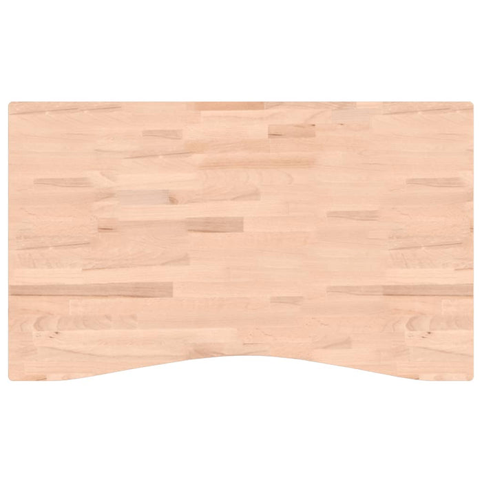 Blat de birou, 100x(55-60)x4 cm, lemn masiv de fag WALTI