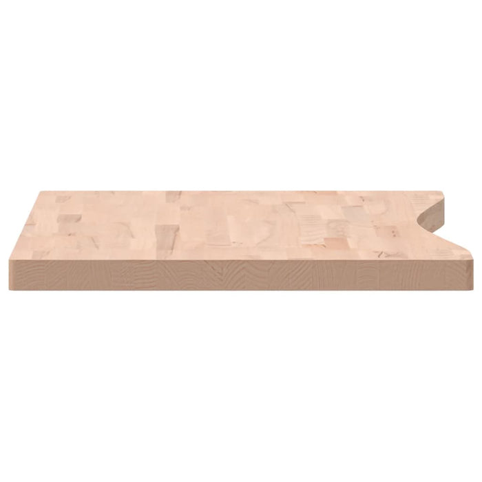 Blat de birou, 100x(55-60)x4 cm, lemn masiv de fag WALTI