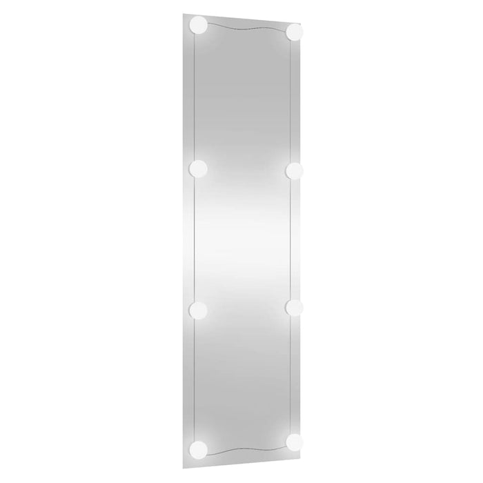 Oglindă de perete cu lumini LED 30x100 cm sticlă dreptunghiular WALTI