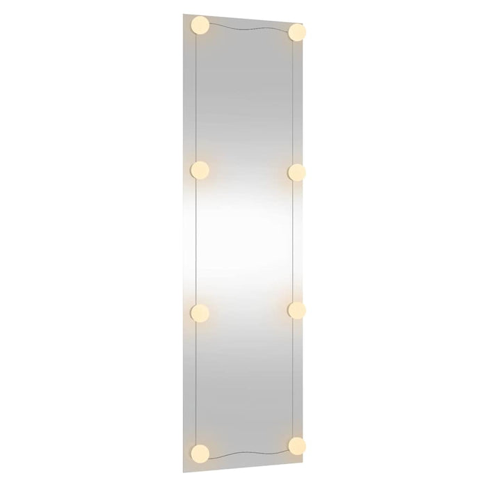 Oglindă de perete cu lumini LED 30x100 cm sticlă dreptunghiular WALTI