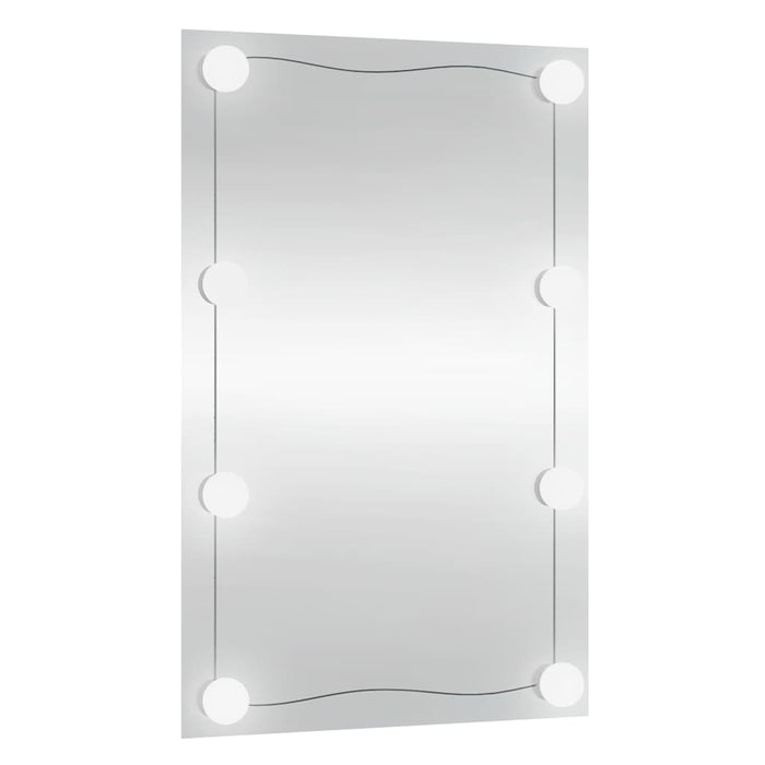 Oglindă de perete cu lumini LED 40x60 cm sticlă dreptunghiular - WALTI WALTI