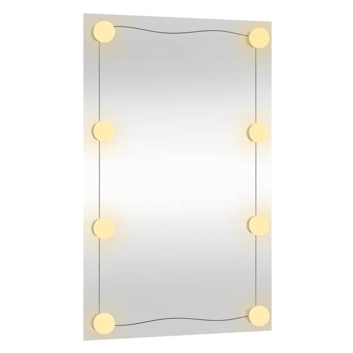 Oglindă de perete cu lumini LED 40x60 cm sticlă dreptunghiular - WALTI WALTI