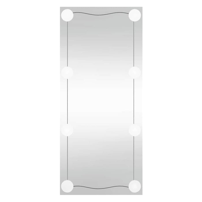 Oglindă de perete cu lumini LED 40x80 cm sticlă dreptunghiular WALTI