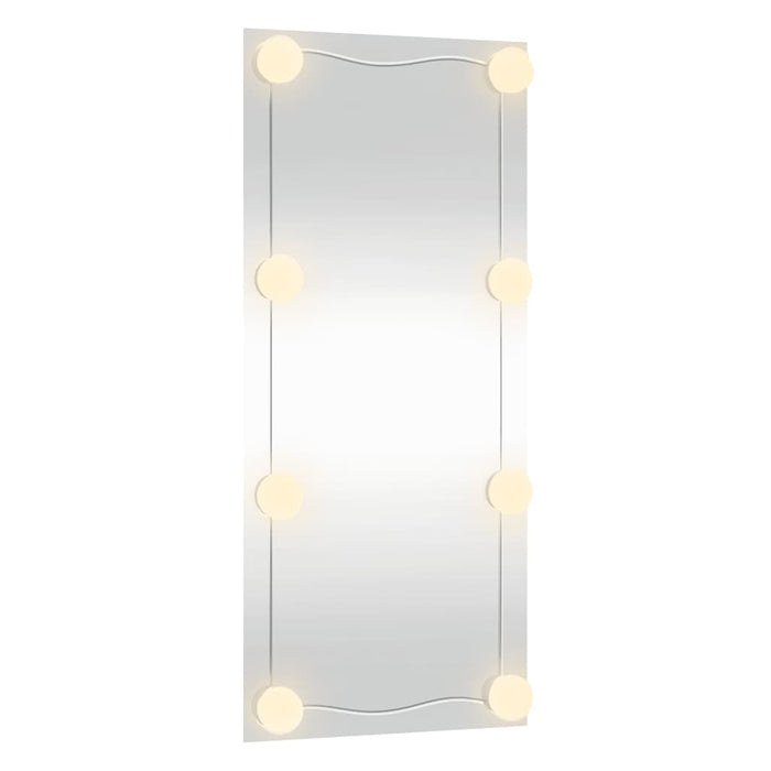 Oglindă de perete cu lumini LED 40x80 cm sticlă dreptunghiular WALTI