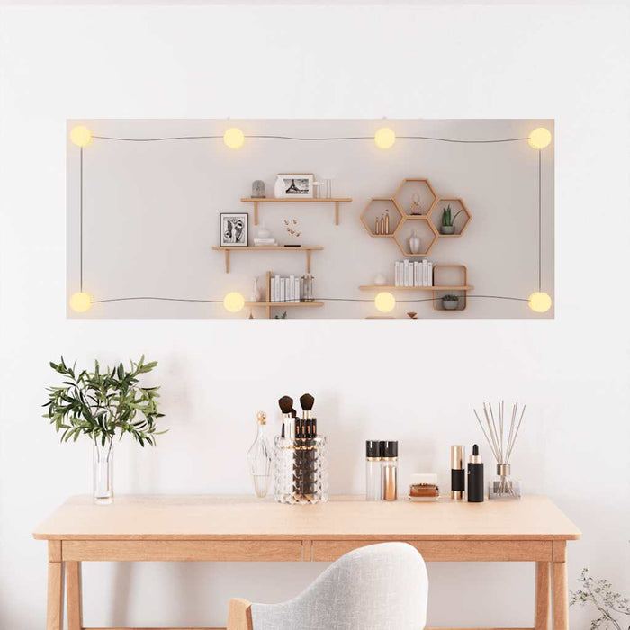 Oglindă de perete cu lumini LED 40x100 cm sticlă dreptunghiular - WALTI WALTI