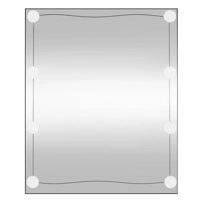 Oglindă de perete cu lumini LED 50x60 cm sticlă dreptunghiular - WALTI WALTI