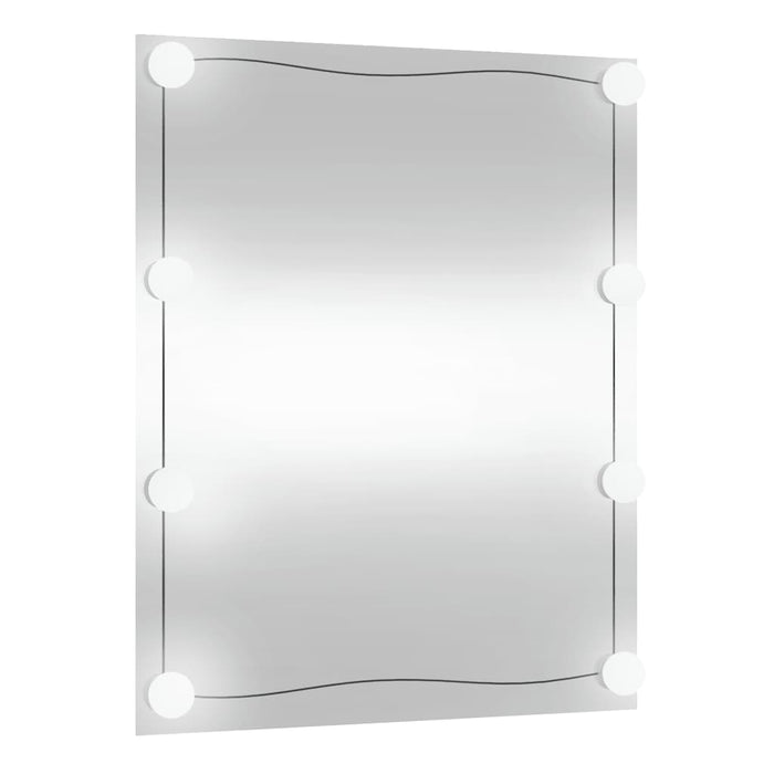 Oglindă de perete cu lumini LED 50x60 cm sticlă dreptunghiular - WALTI WALTI
