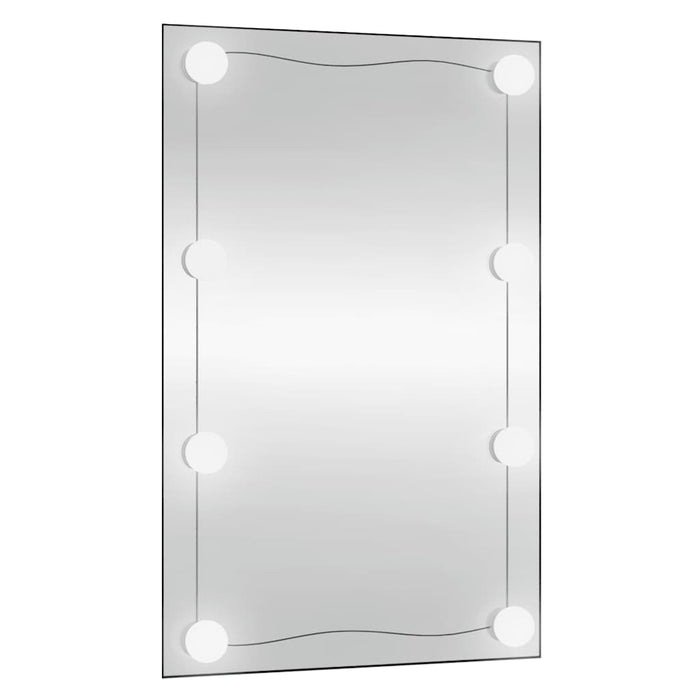 Oglindă de perete cu lumini LED 50x80 cm sticlă dreptunghiular - WALTI WALTI