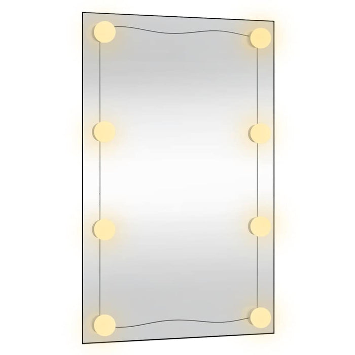 Oglindă de perete cu lumini LED 50x80 cm sticlă dreptunghiular - WALTI WALTI